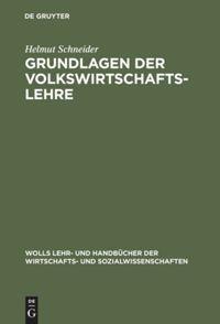 Vorderes Coverbild Grundlagen der Volkswirtschaftslehre