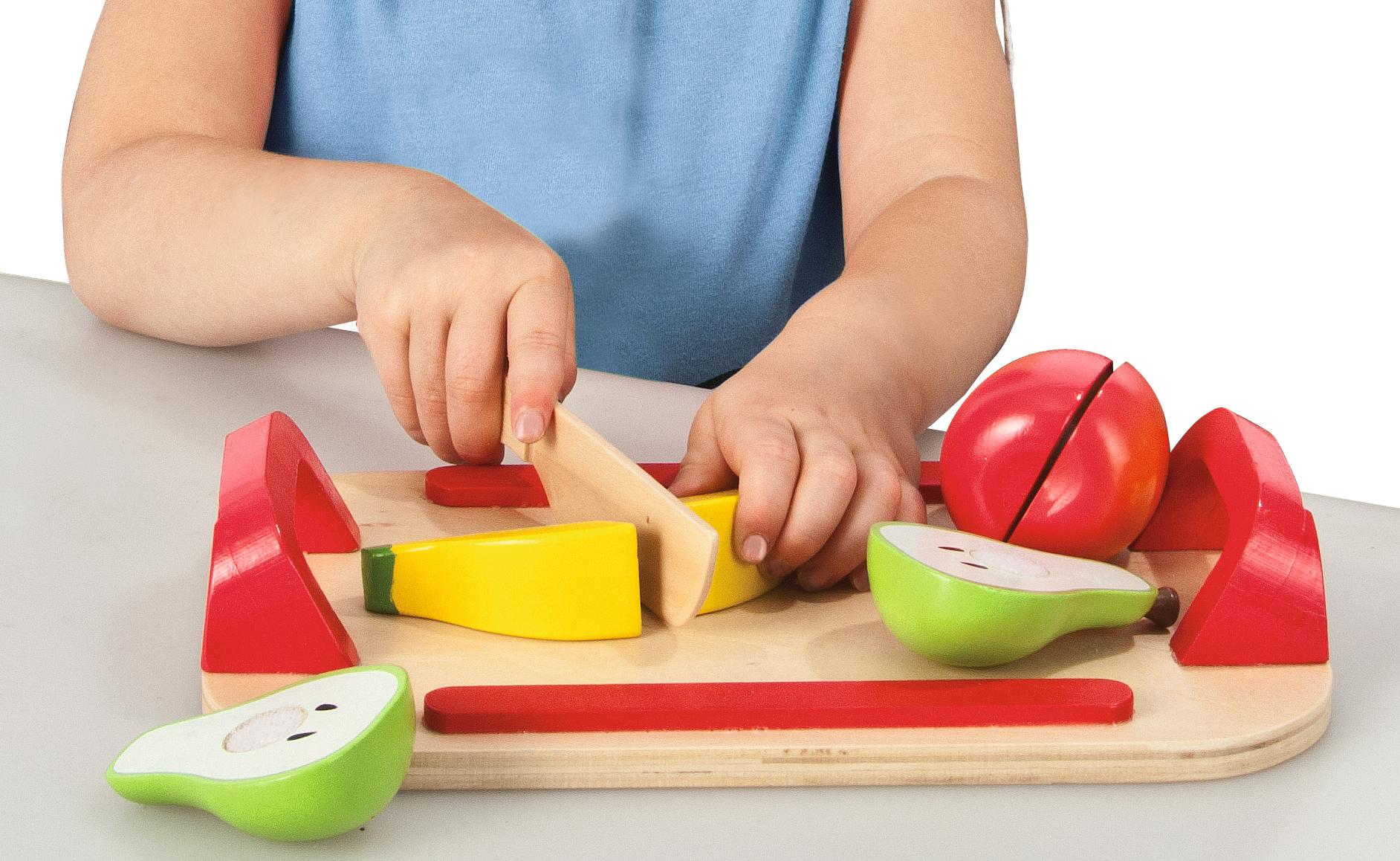 Beispielinhalt (Bild) Eichhorn Schneidebrett Früchte