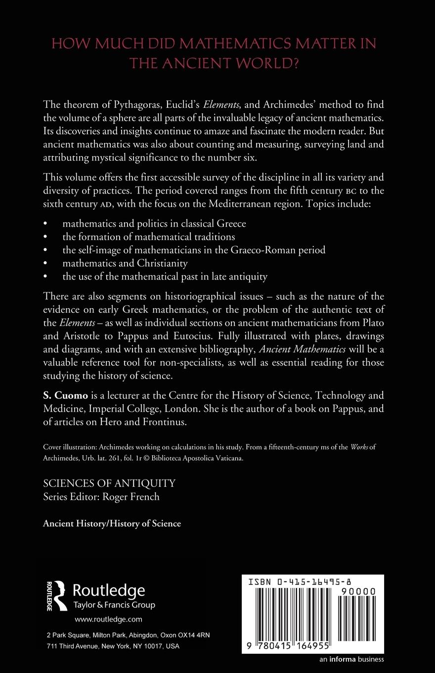 Rückseitencover Ancient Mathematics