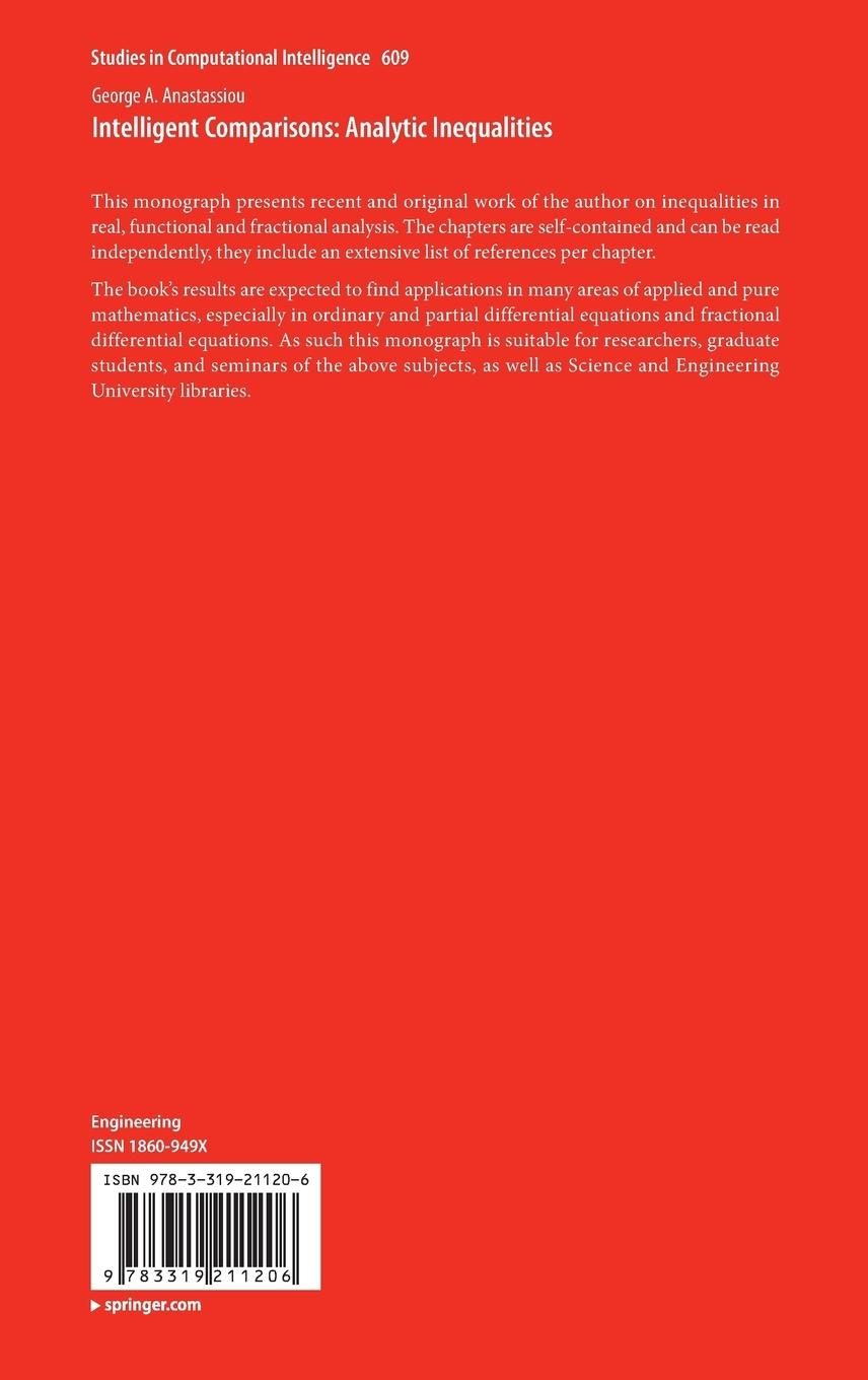 Rückseitencover Intelligent Comparisons: Analytic Inequalities