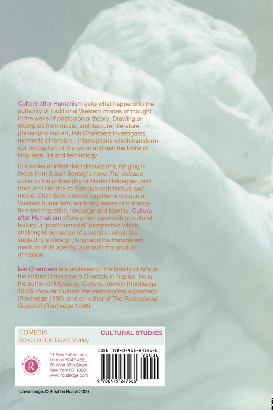 Rückseitencover Culture after Humanism