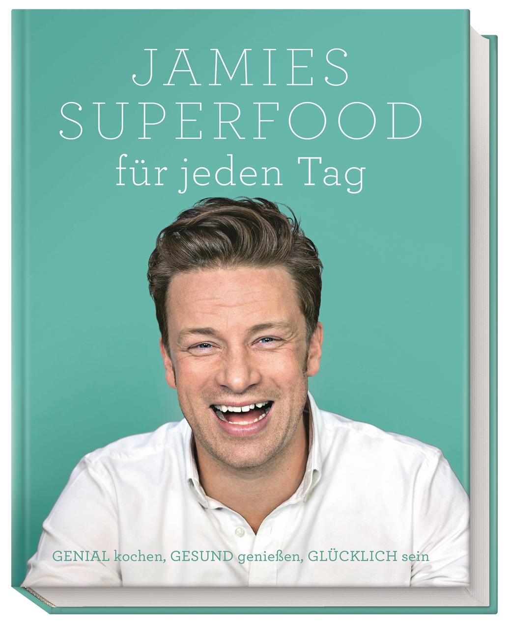 Vorderes Coverbild Jamies Superfood für jeden Tag