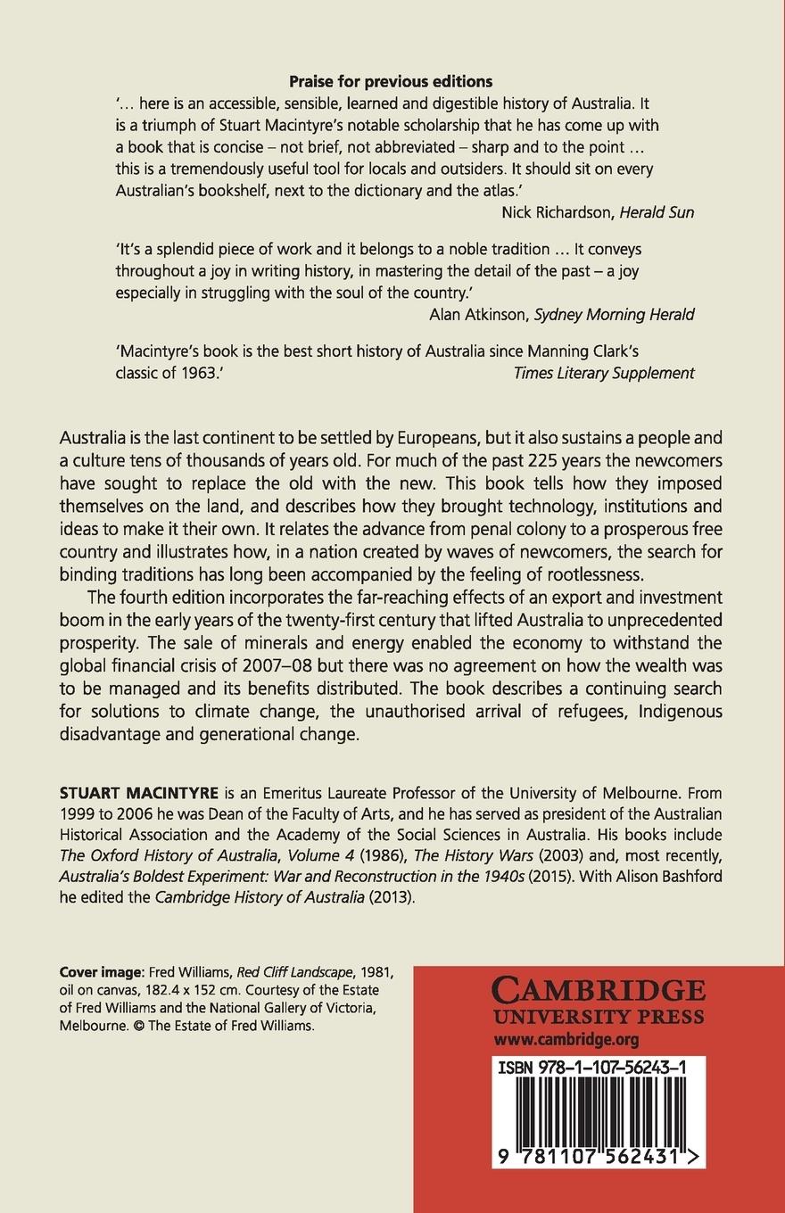 Rückseitencover A Concise History of Australia