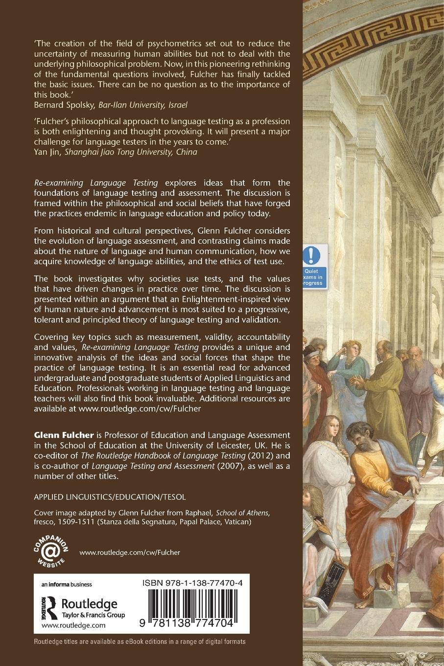 Rückseitencover Re-examining Language Testing