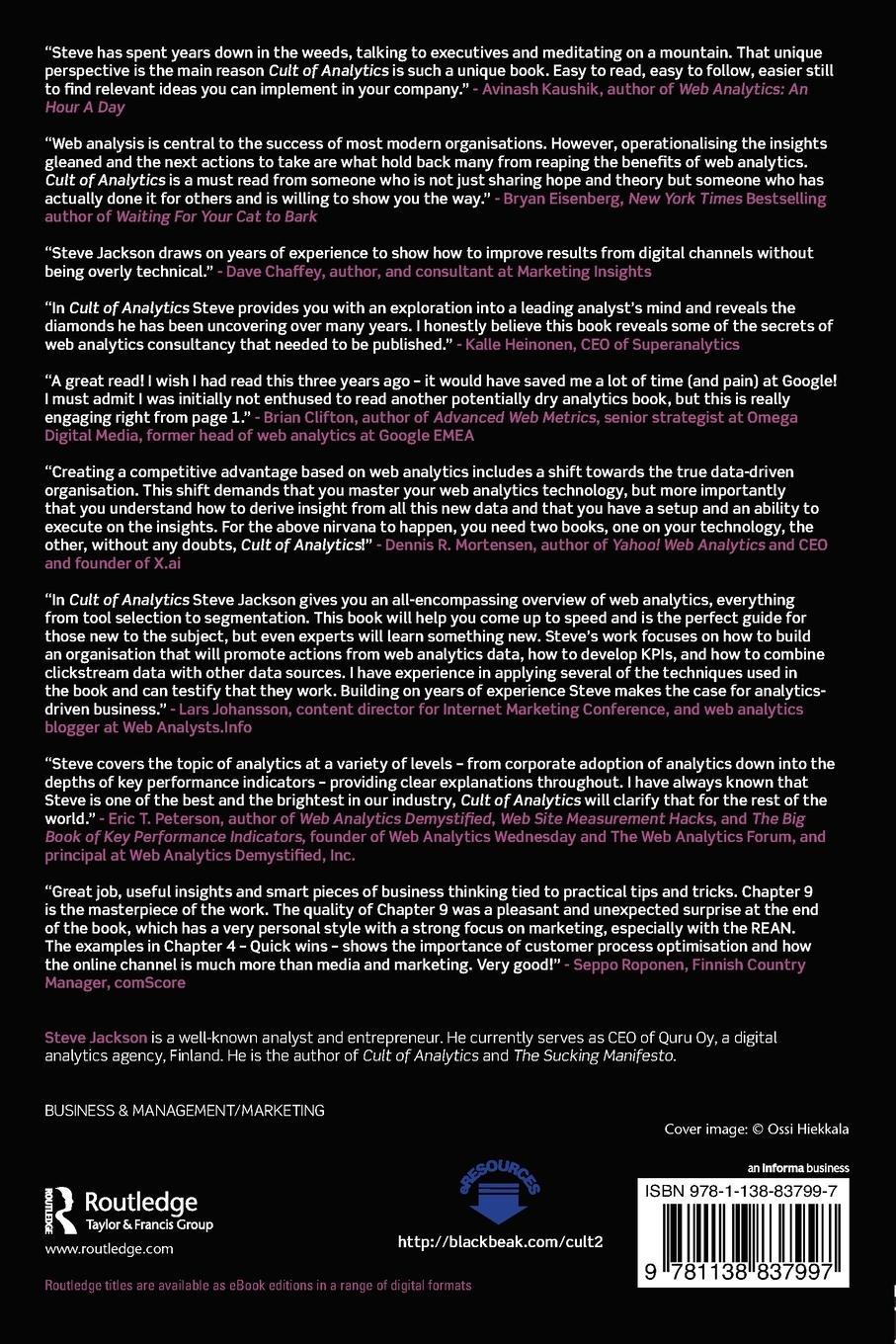 Rückseitencover Cult of Analytics