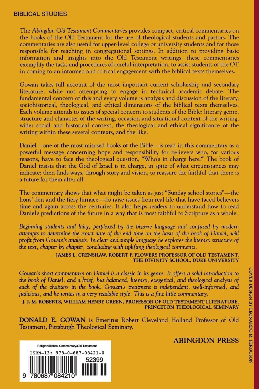Rückseitencover Abingdon Old Testament Commentaries - Daniel