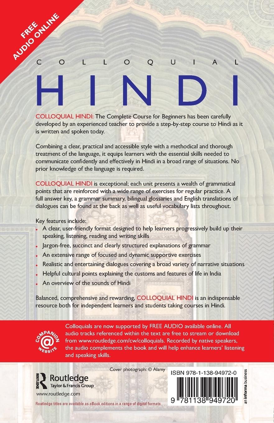 Rückseitencover Colloquial Hindi