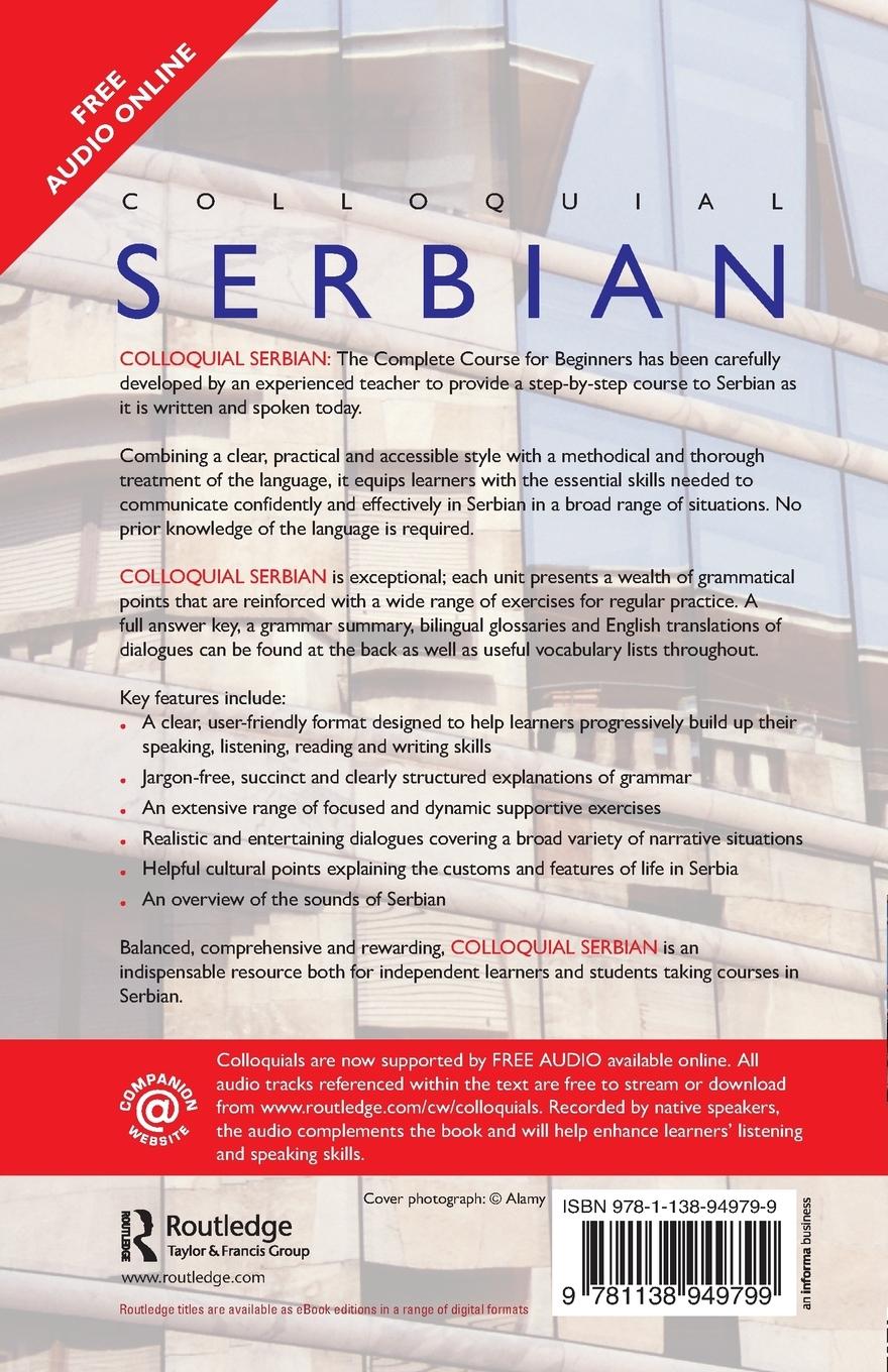 Rückseitencover Colloquial Serbian