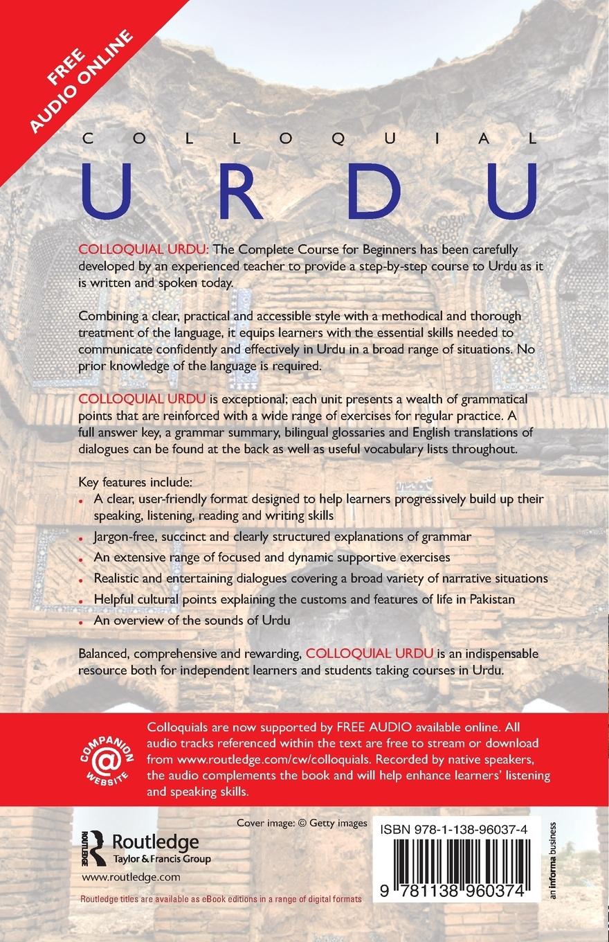 Rückseitencover Colloquial Urdu