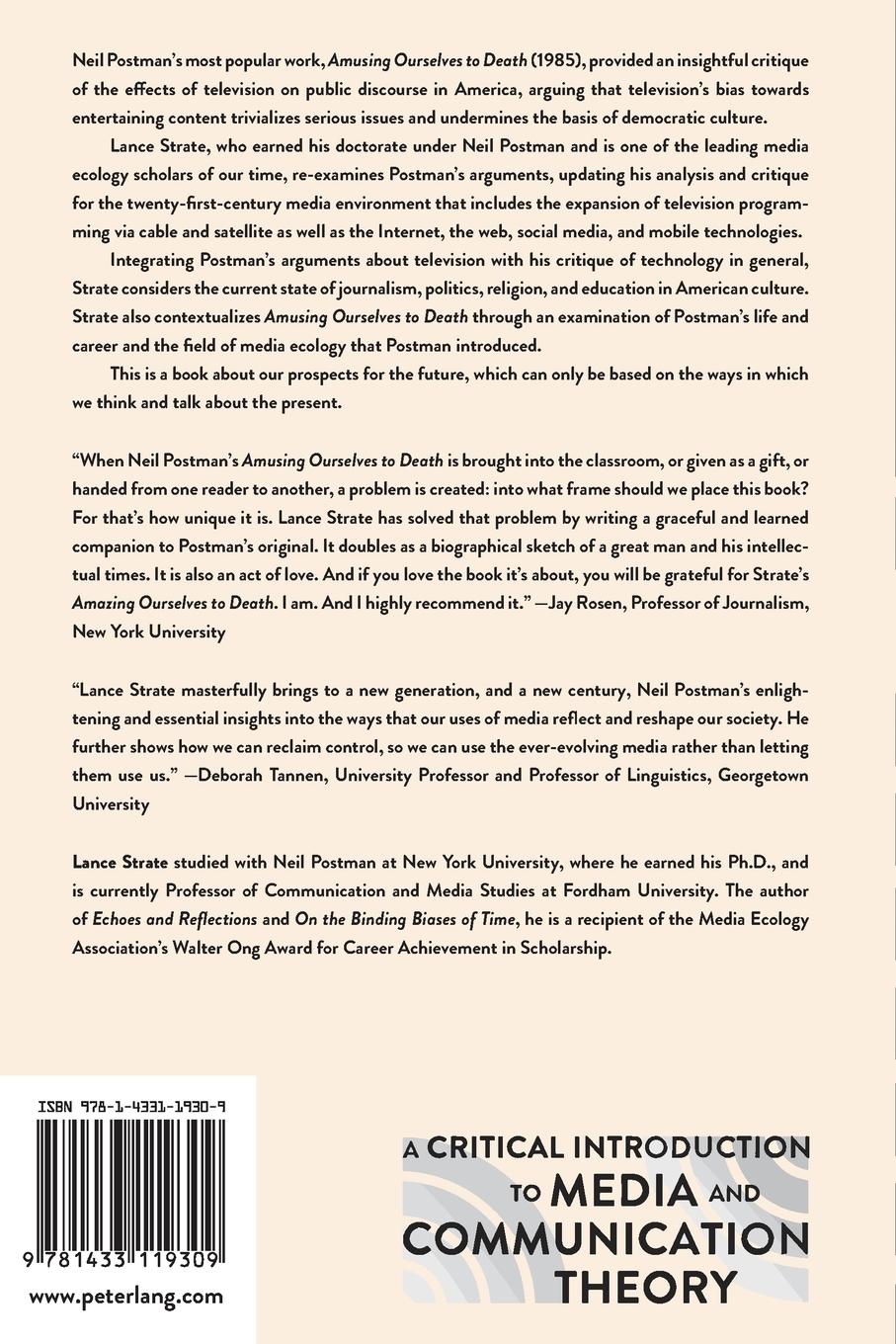 Rückseitencover Amazing Ourselves to Death