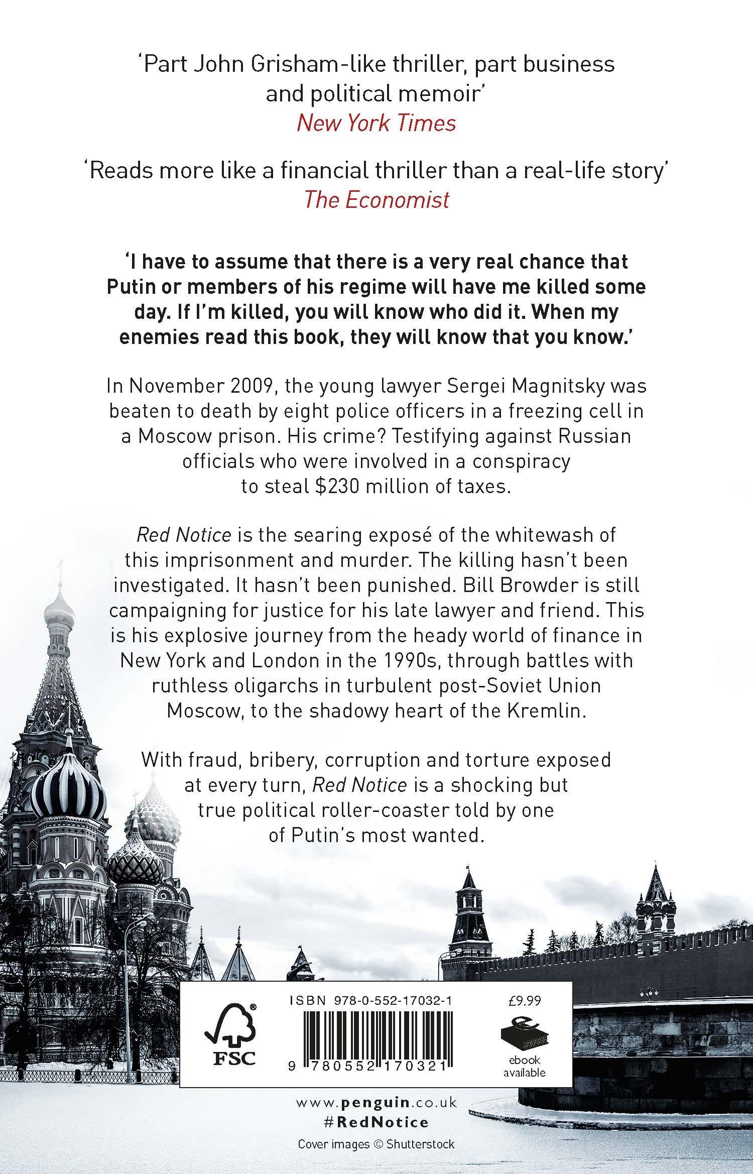 Rückseitencover Red Notice