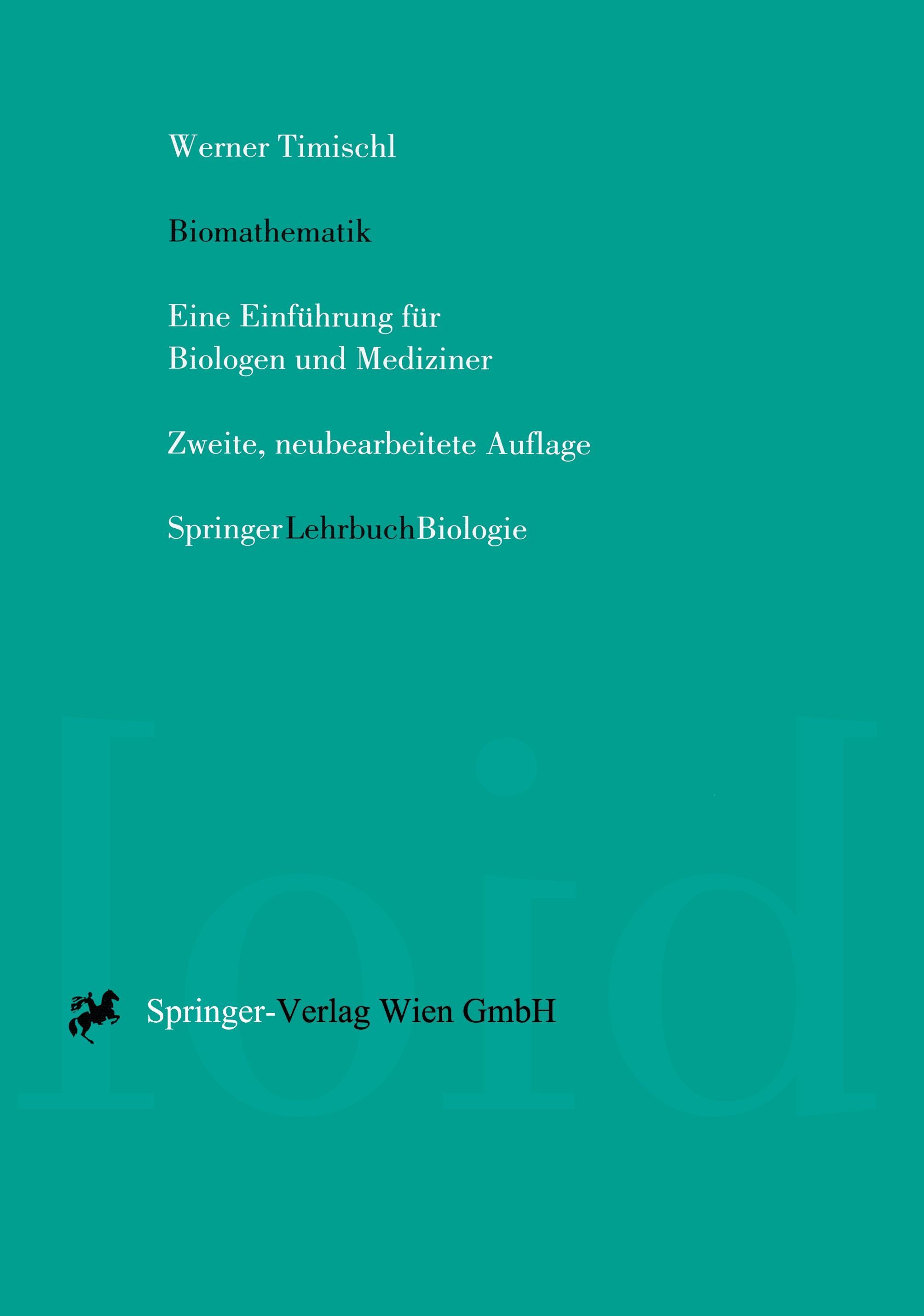 Vorderes Coverbild Biomathematik