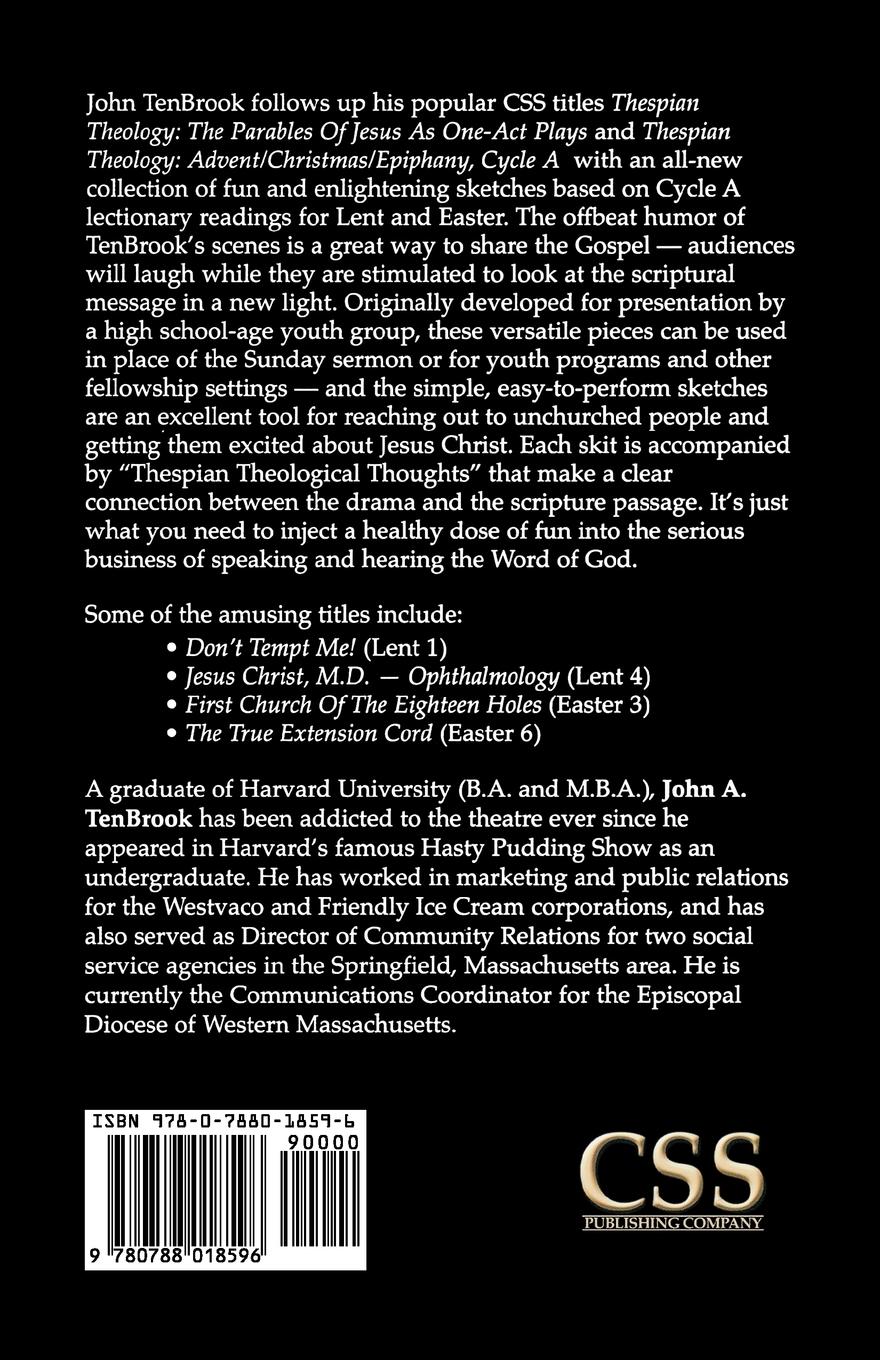 Rückseitencover Thespian Theology