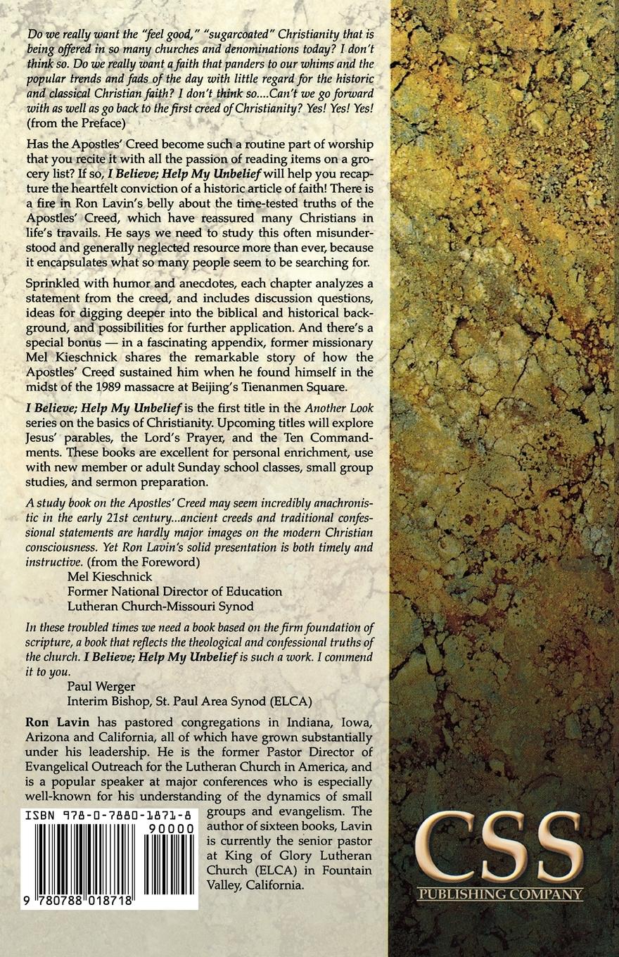 Rückseitencover I Believe; Help My Unbelief