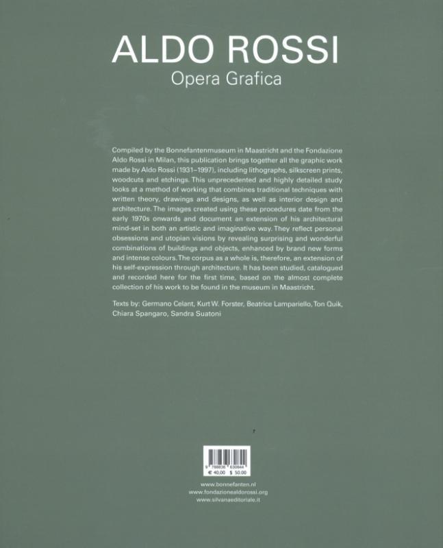Rückseitencover Aldo Rossi: Prints 1973-1997