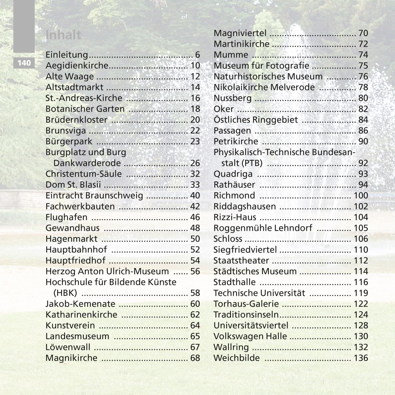 Beispielinhalt (Bild) Kleines Braunschweig-ABC