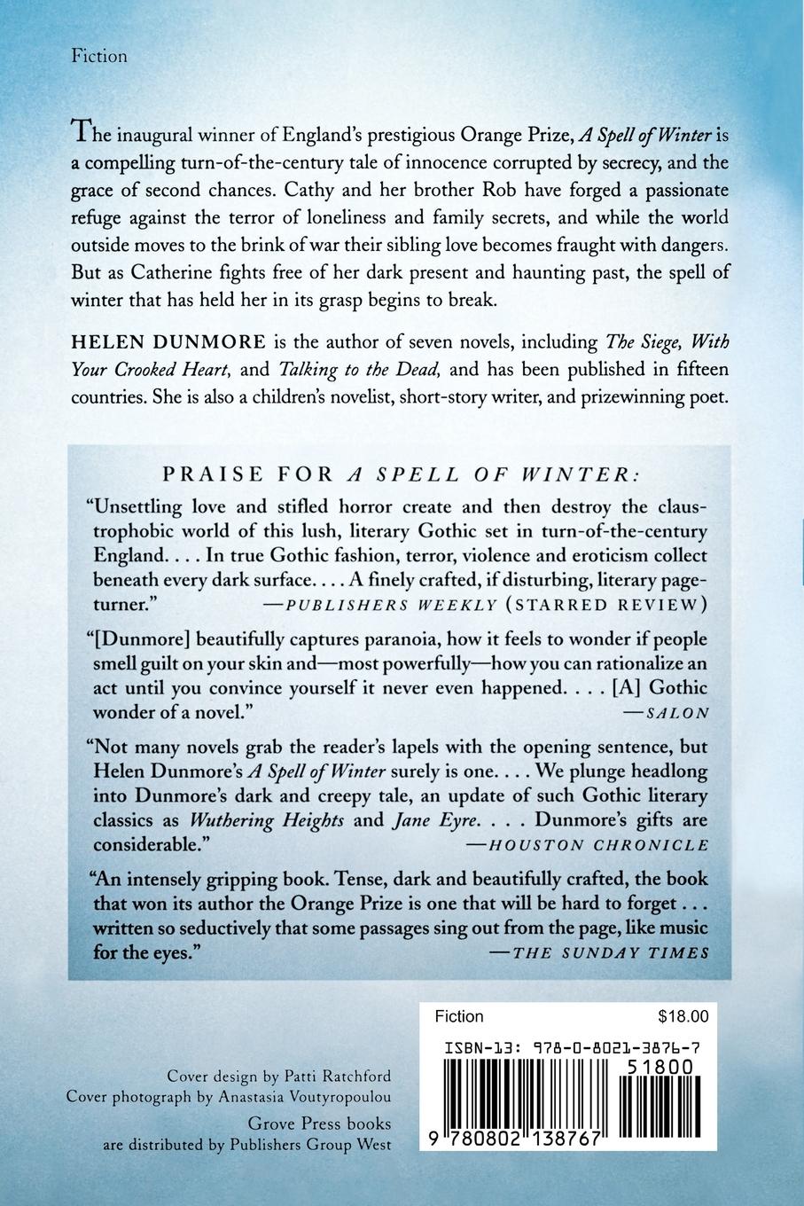 Rückseitencover A Spell of Winter