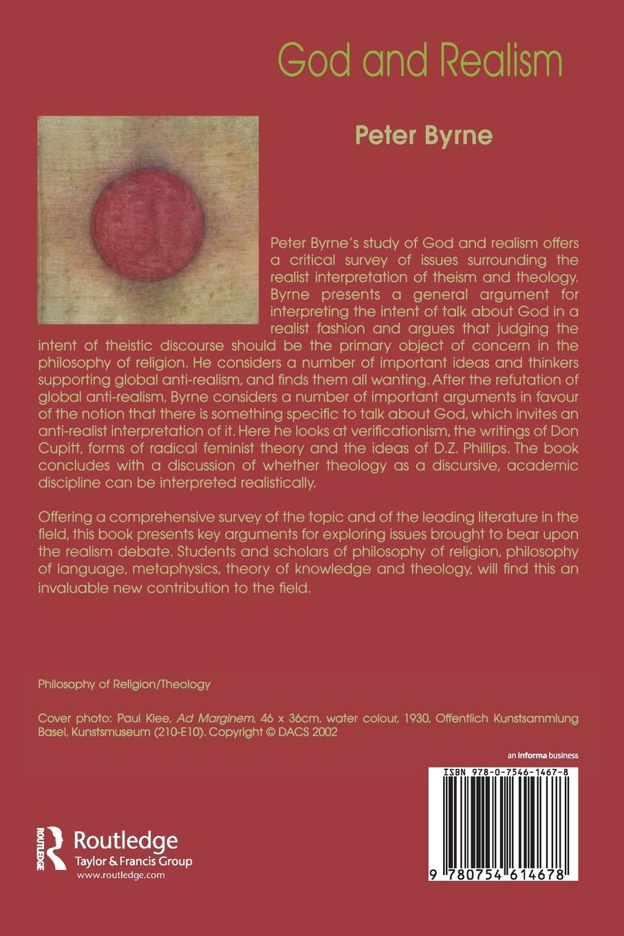 Rückseitencover God and Realism