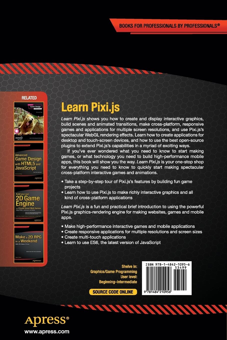 Rückseitencover Learn Pixi.js