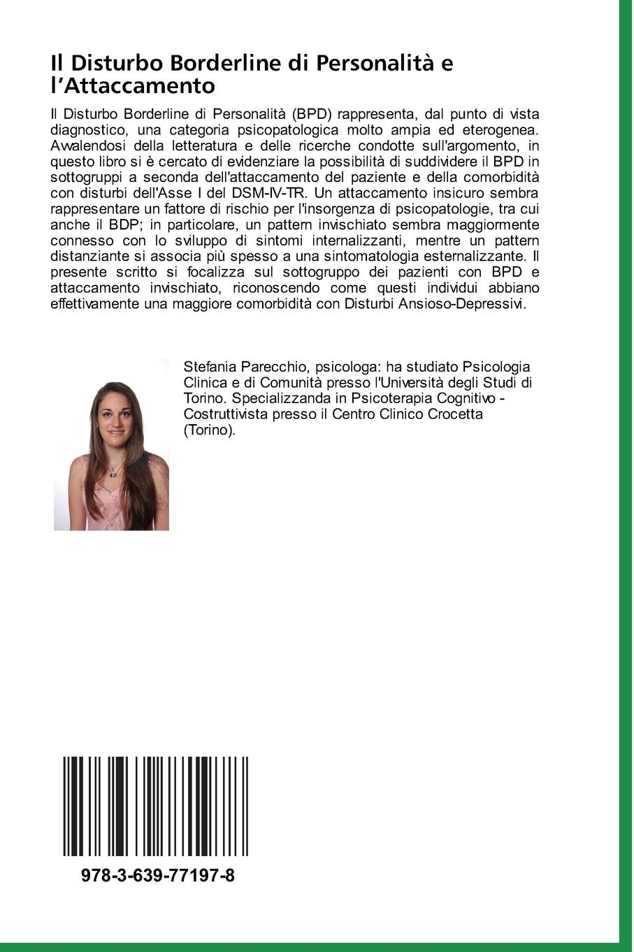 Rückseitencover Il Disturbo Borderline di Personalità e l'Attaccamento