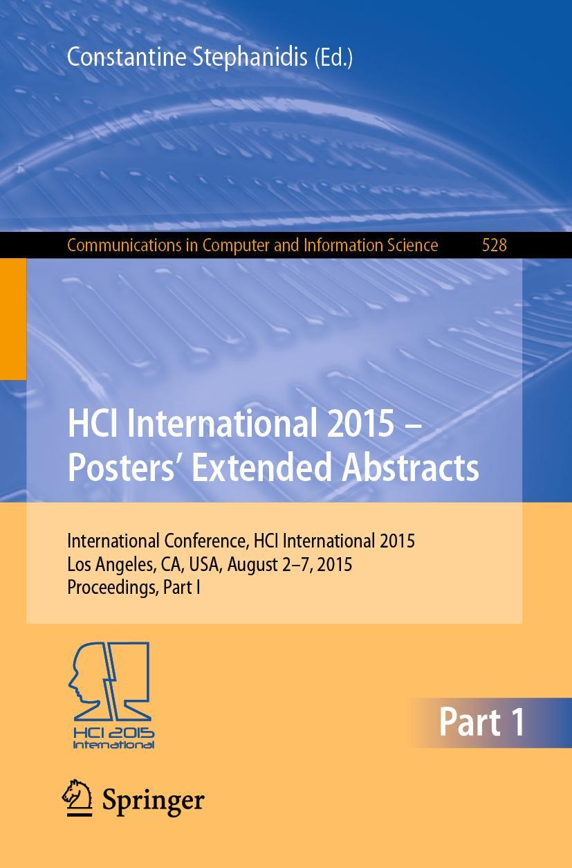 Vorderes Coverbild HCI International 2015 - Posters' Extended Abstracts