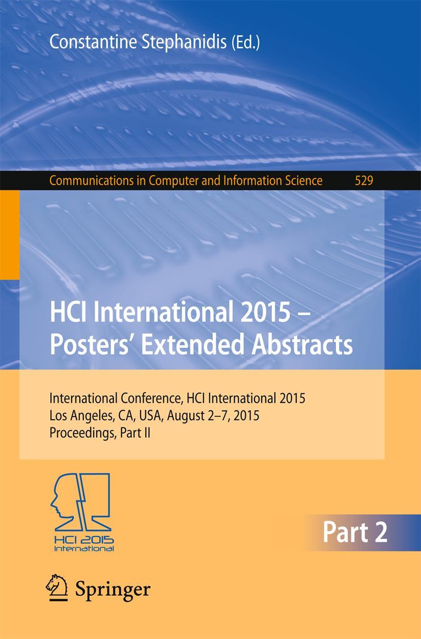 Vorderes Coverbild HCI International 2015 - Posters' Extended Abstracts