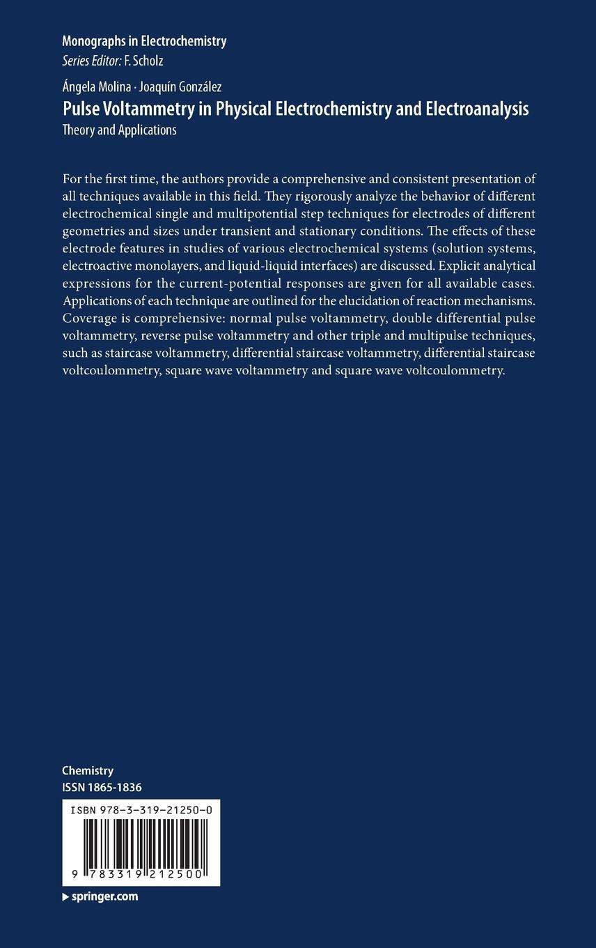 Rückseitencover Pulse Voltammetry in Physical Electrochemistry and Electroanalysis