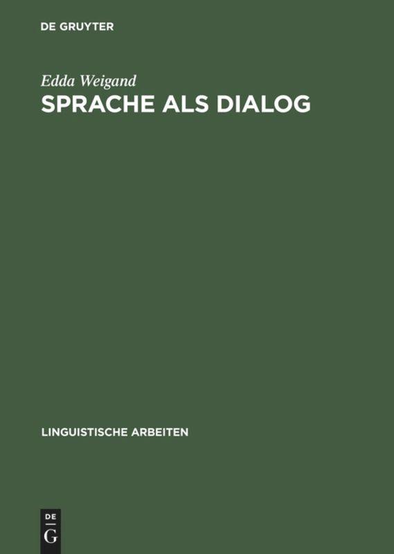 Vorderes Coverbild Sprache als Dialog