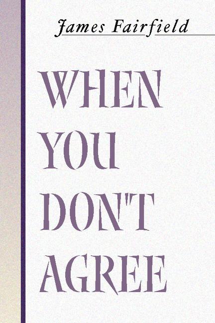 Vorderes Coverbild When You Don't Agree