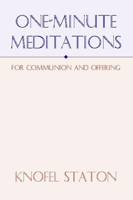 Vorderes Coverbild One Minute Meditations