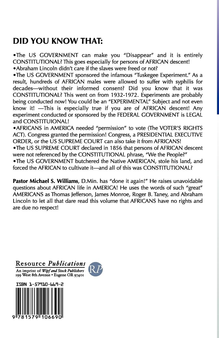 Rückseitencover No Rights and No Respect