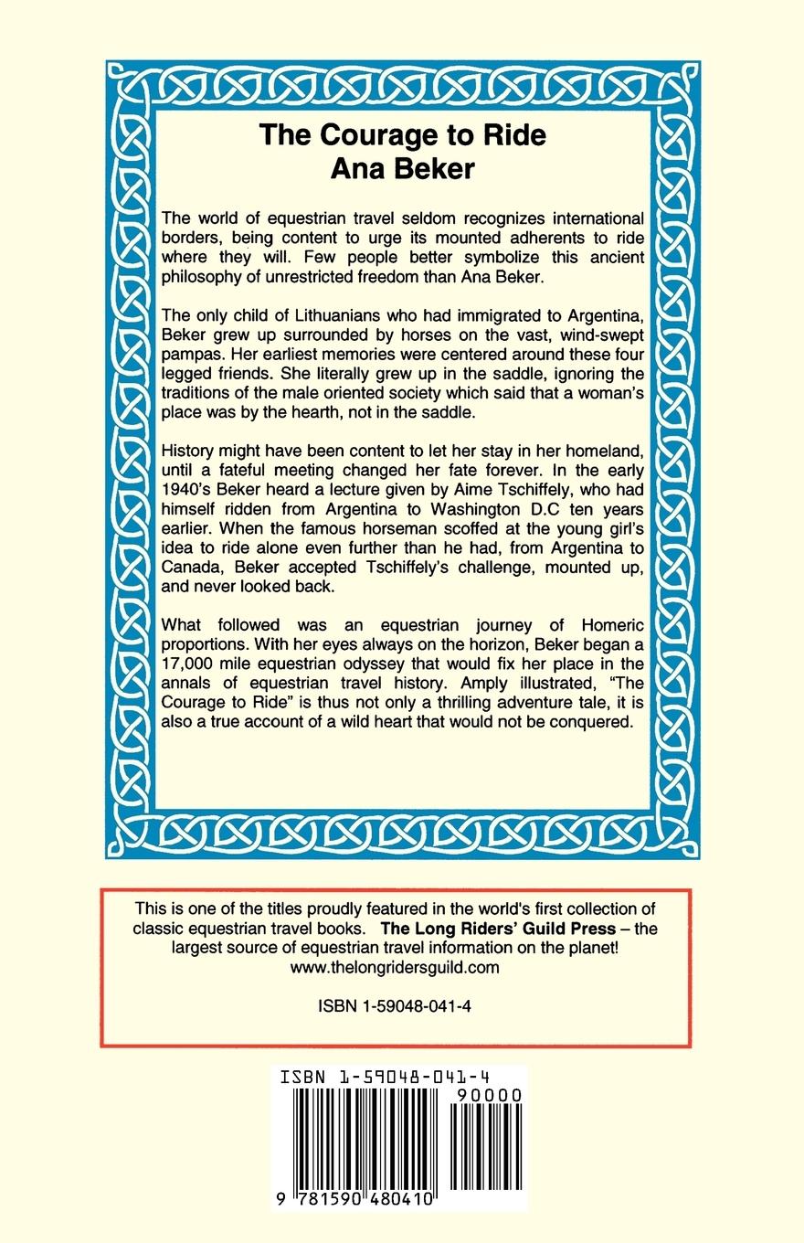 Rückseitencover The Courage to Ride