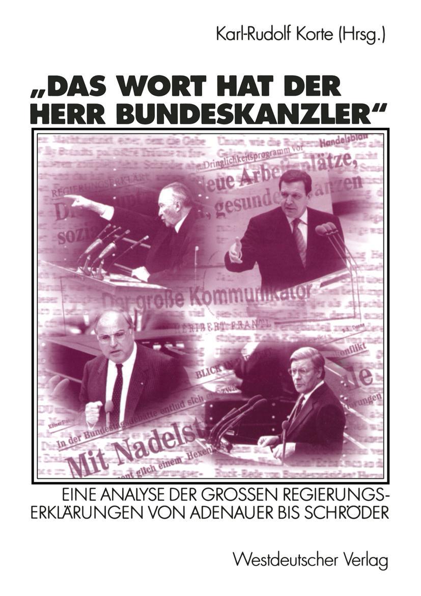 Vorderes Coverbild Das Wort hat der Herr Bundeskanzler