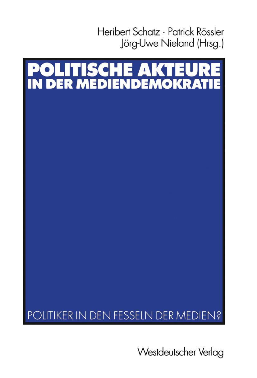Vorderes Coverbild Politische Akteure in der Mediendemokratie