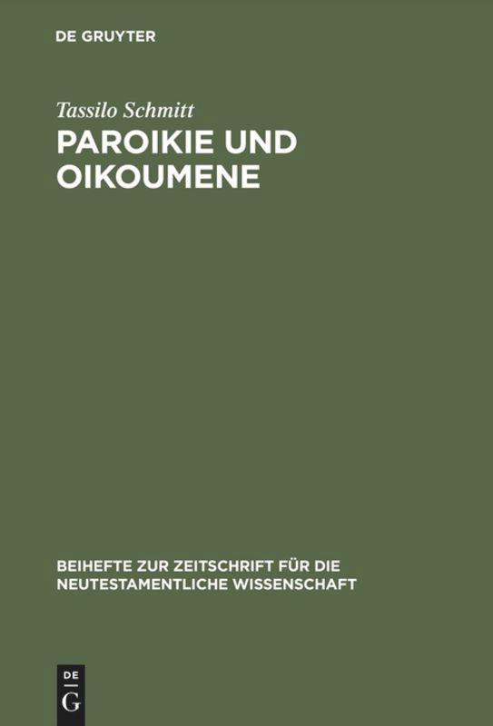 Vorderes Coverbild Paroikie und Oikoumene