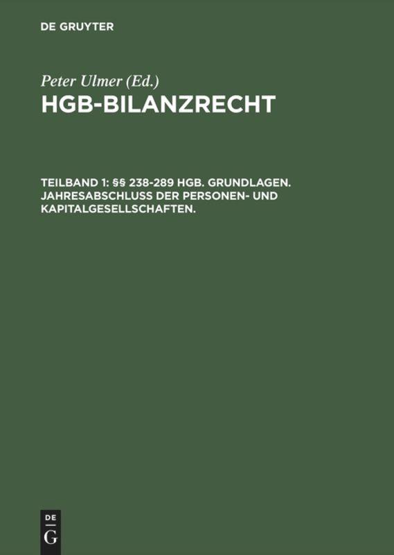 Vorderes Coverbild HGB-Bilanzrecht