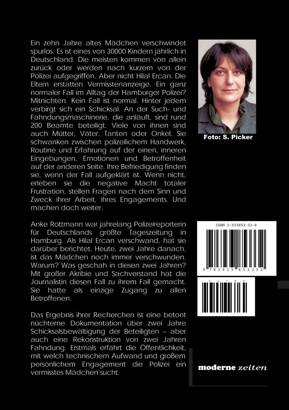 Rückseitencover Gesucht: Hilal E.