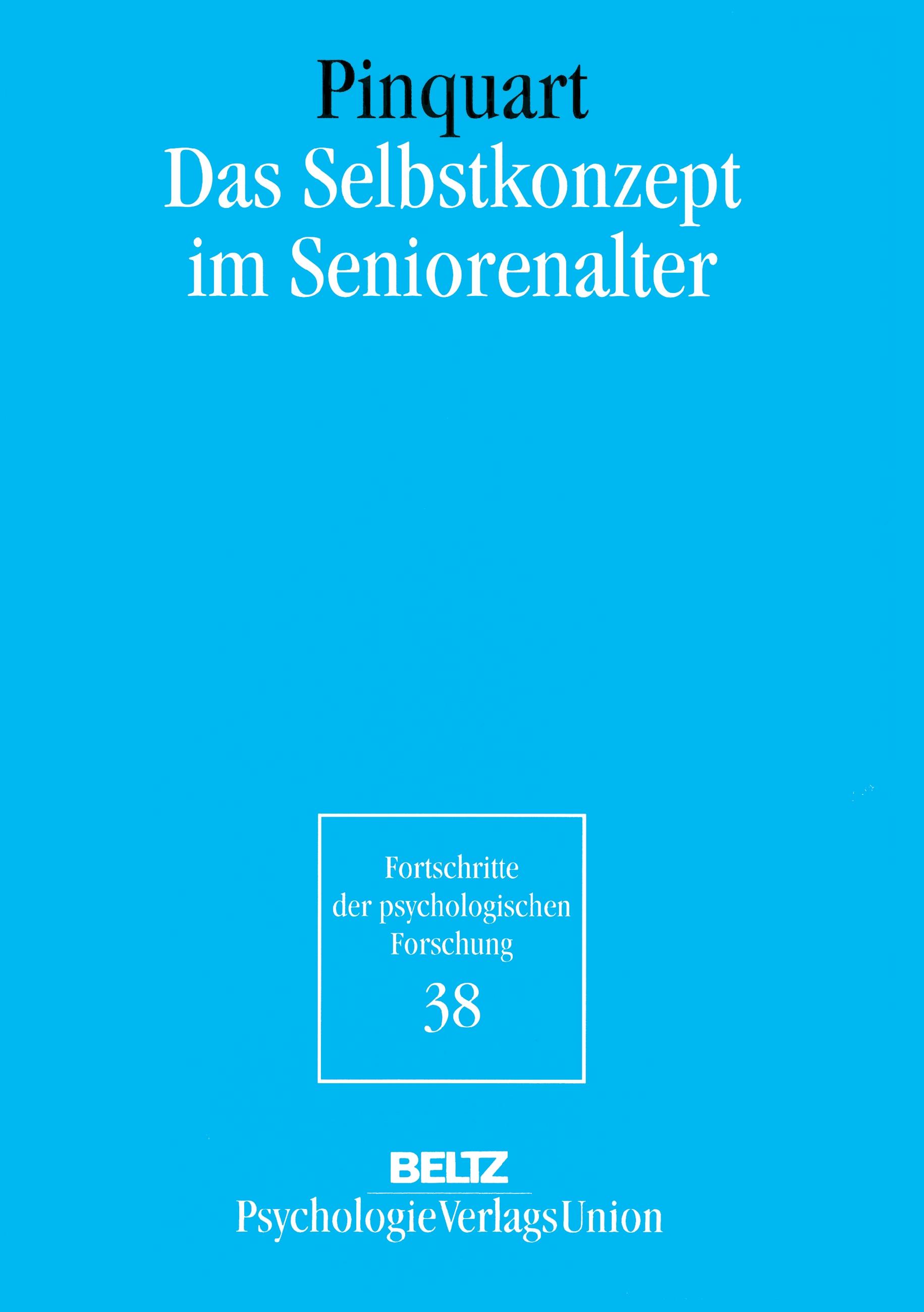 Vorderes Coverbild Das Selbstkonzept im Seniorenalter