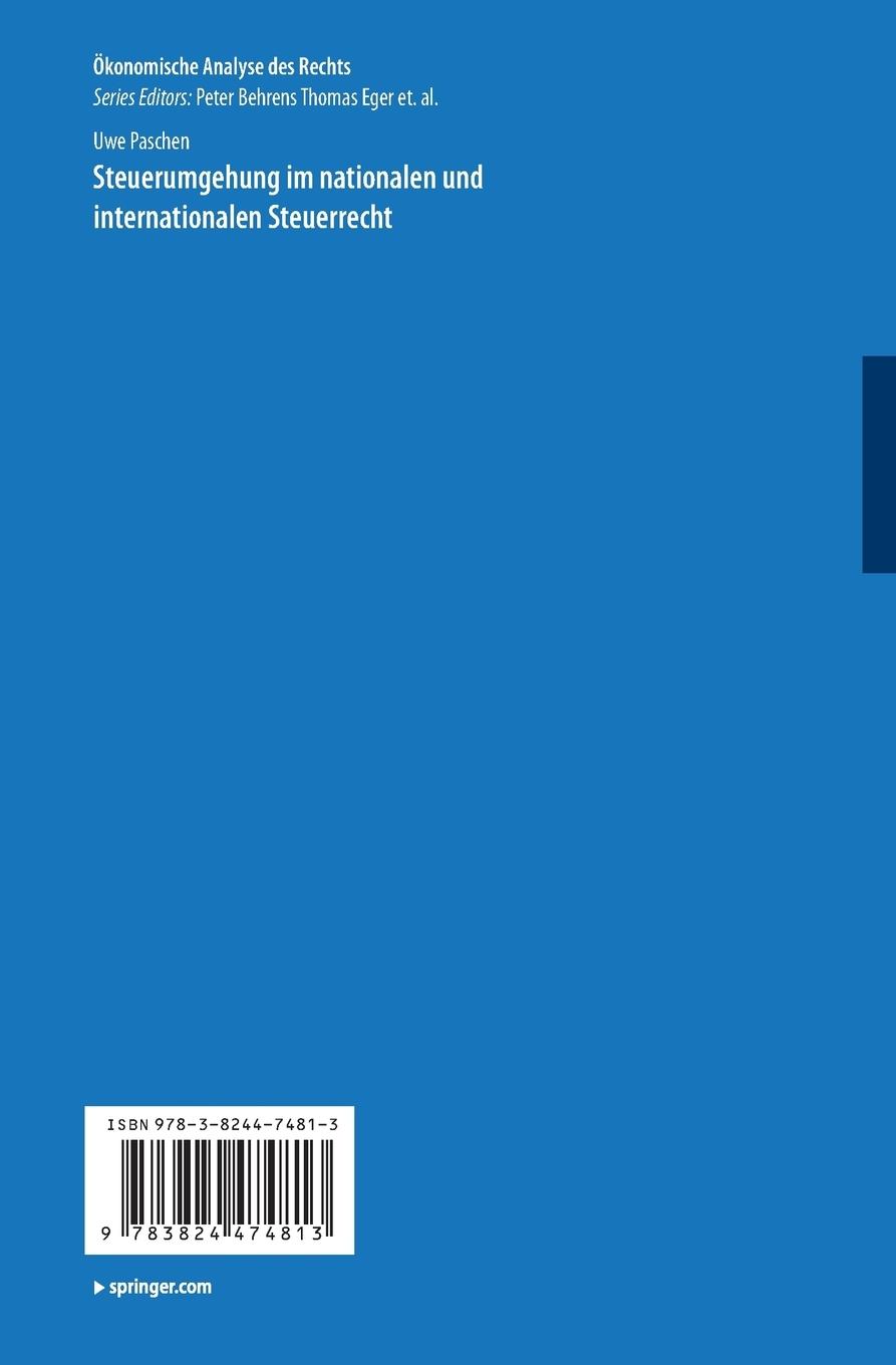 Rückseitencover Steuerumgehung im nationalen und internationalen Steuerrecht
