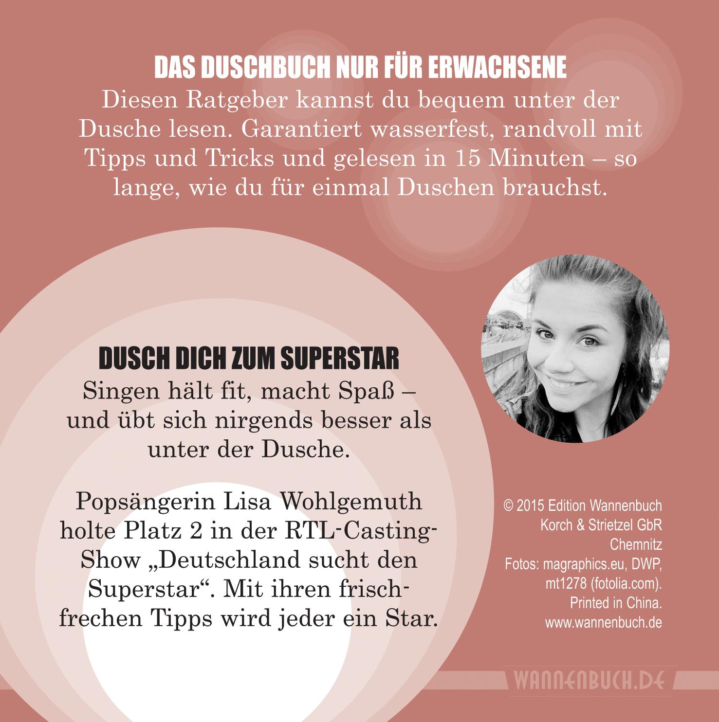 Rückseitencover Dusch dich zum Superstar