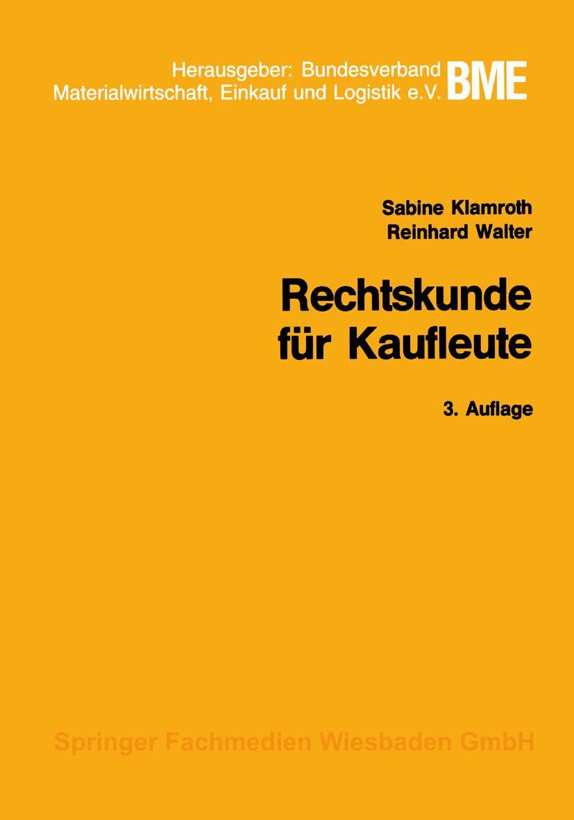 Vorderes Coverbild Rechtskunde für Kaufleute