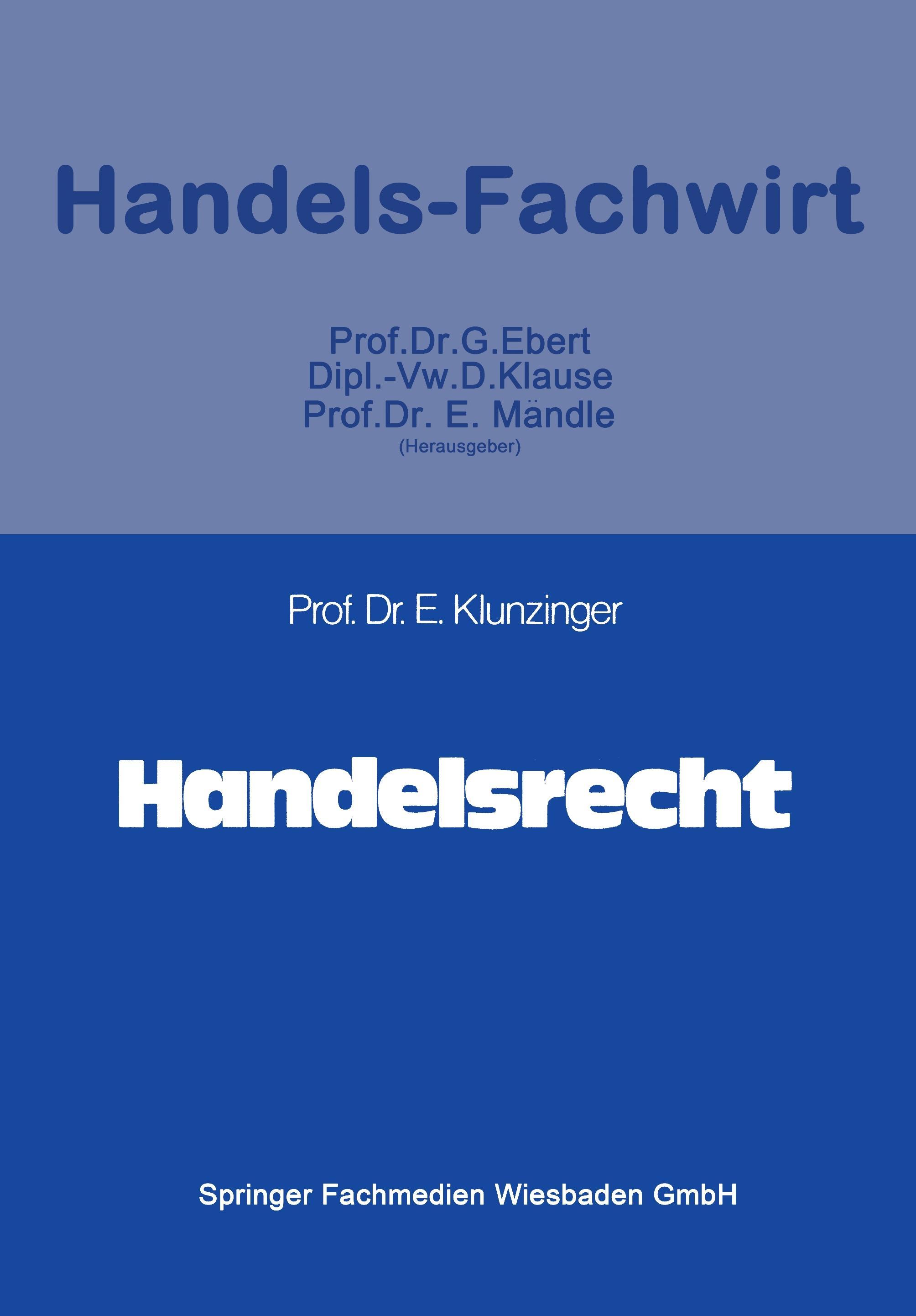 Vorderes Coverbild Handelsrecht
