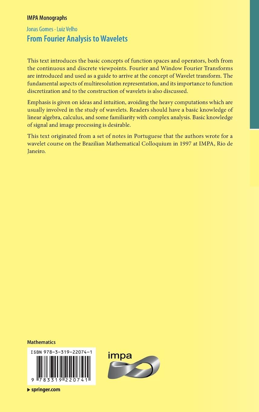 Rückseitencover From Fourier Analysis to Wavelets