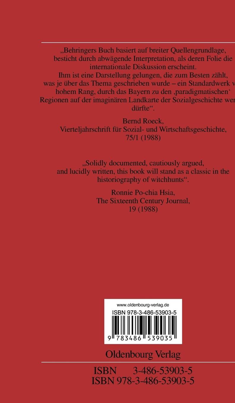 Rückseitencover Hexenverfolgung in Bayern