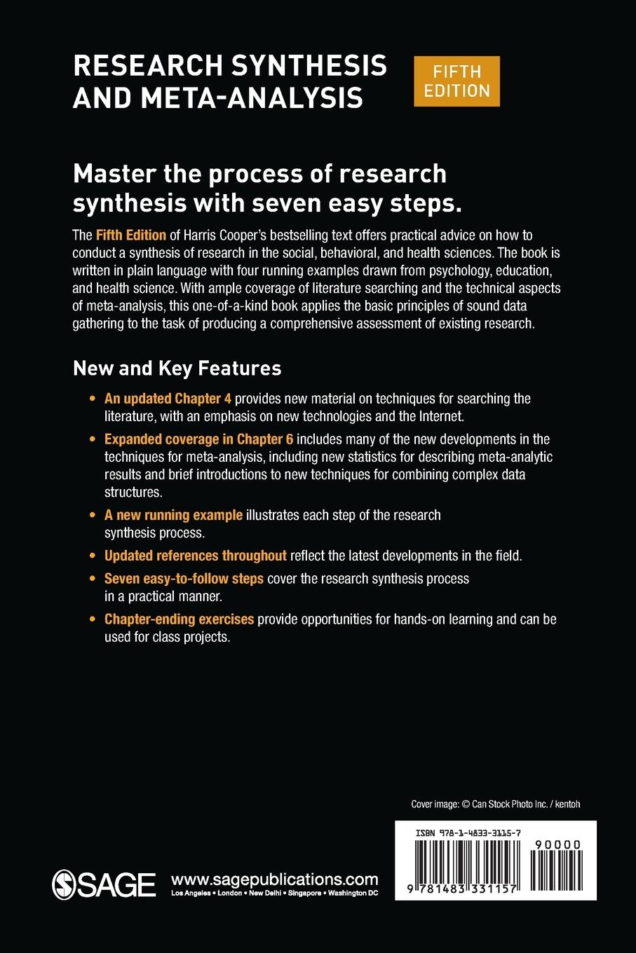 Rückseitencover Research Synthesis and Meta-Analysis