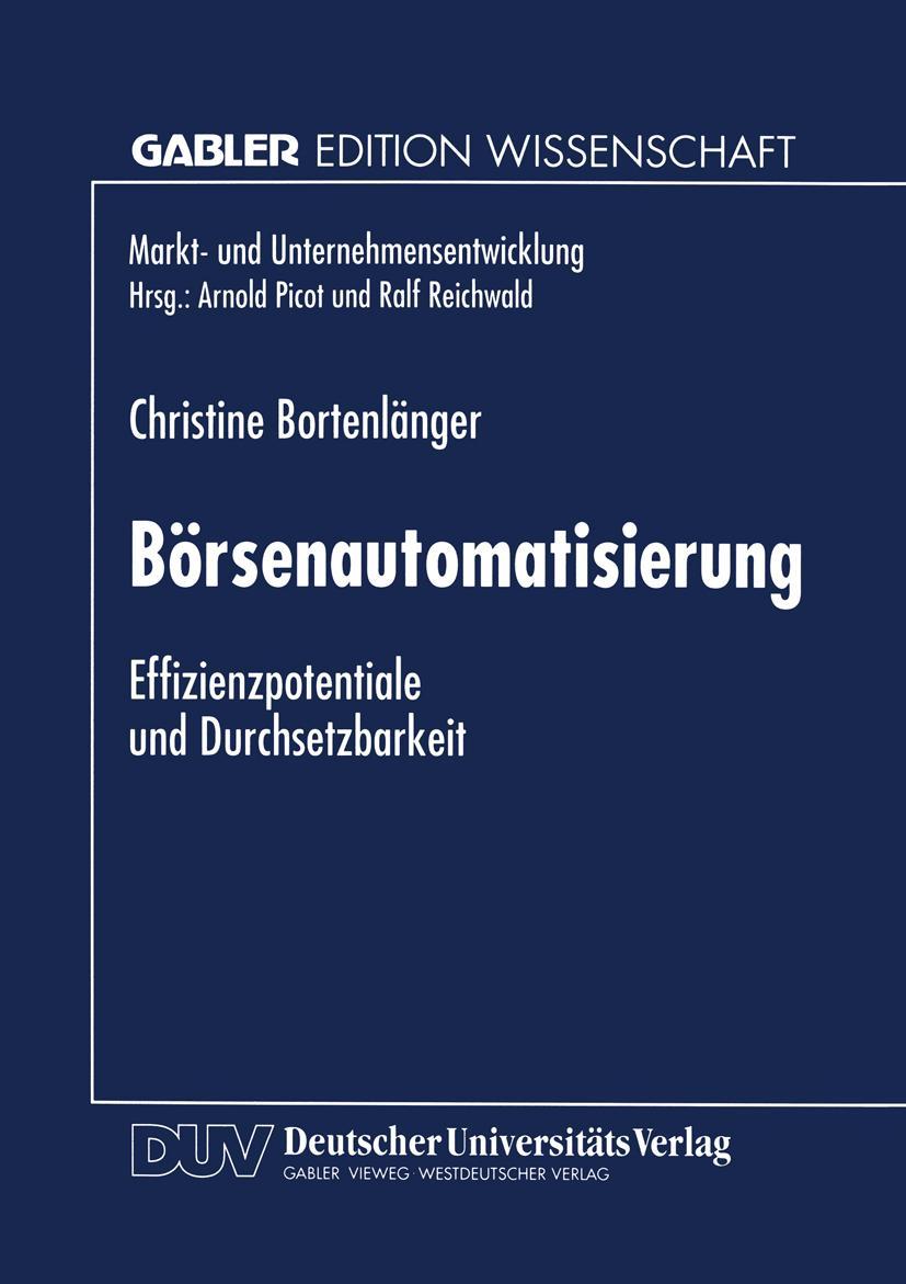 Vorderes Coverbild Börsenautomatisierung
