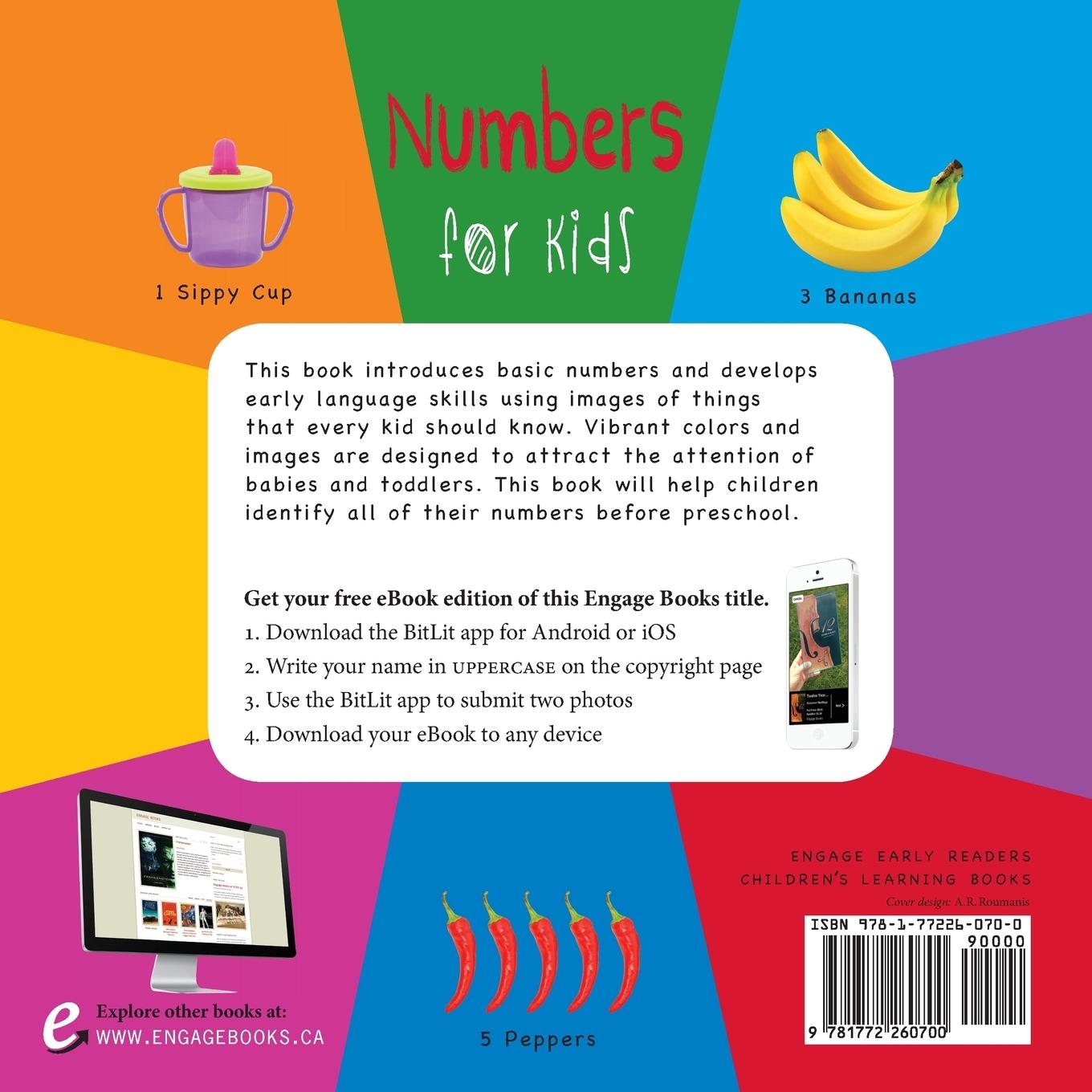 Rückseitencover Numbers for Kids age 1-3 (Engage Early Readers)