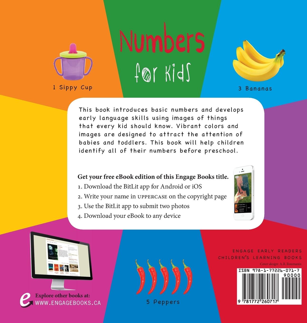 Rückseitencover Numbers for Kids age 1-3 (Engage Early Readers