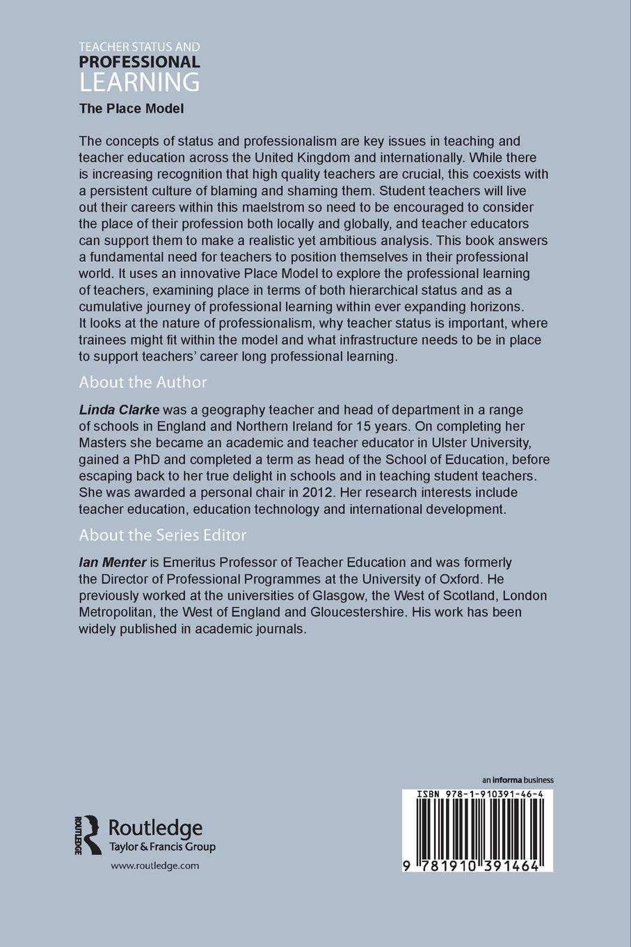 Rückseitencover Teacher Status and Professional Learning