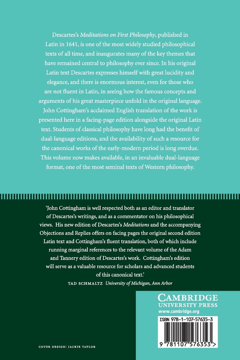 Rückseitencover René Descartes